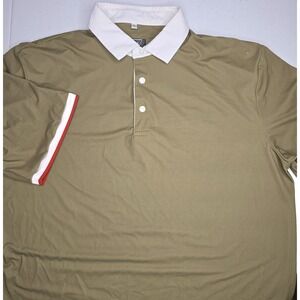 ROWAN OAK Men's Large Olive Green Golf Short Sleeve Polo Shirt -1603